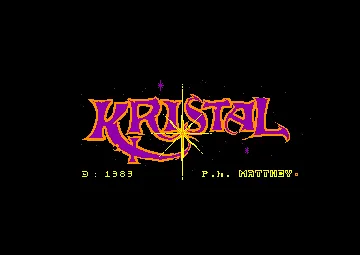 Kristal (UK) (1985) screen shot title